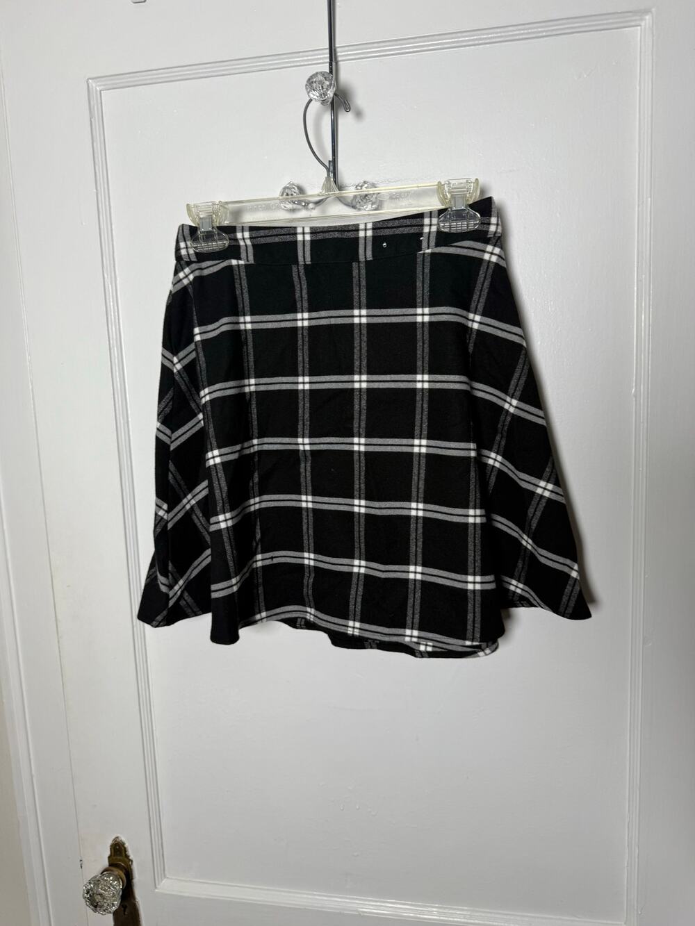 Old Navy Black White Plaid School Girl Academia Preppy Gossip Girl Skirt 0